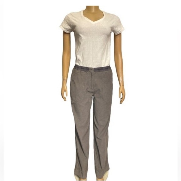 J.Jill Pants Corduroy Gray pull-on Relaxed The art and craft of J.Jill size 8 - Picture 5 of 17